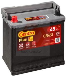 AKUMULATOR CENTRA PLUS 45AH 330A L+ CB451