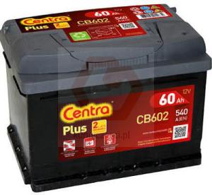 AKUMULATOR CENTRA PLUS 60AH 540A  P+ CB602
