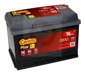 AKUMULATOR CENTRA PLUS 74AH 680A L+ CB741