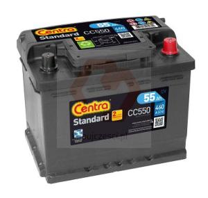 AKUMULATOR CENTRA STANDARD 55AH 460A P+ CC550
