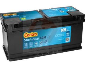 AKUMULATOR CENTRA START-STOP AGM 105AH 950A P+