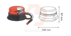 LAMPA BŁYSKOWA LED 12*3W R65 R10 MAGNES