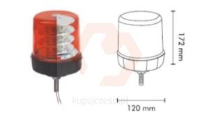 LAMPA BŁYSKOWA LED 18*3W R65 R10 ŚRUBA