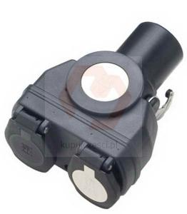 GNIAZDO ADAPTER WTYCZKI BOX krótki, 2x7P (24N+24S) 15P, 24V