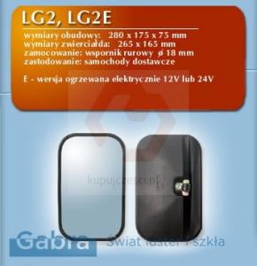 LUSTRO LG2 PODGRZEWANE 280X175X75