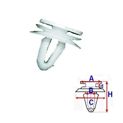 SPINKA TAPICERKI VW LUPO T5 C10156 zamiennik 6X0867300A