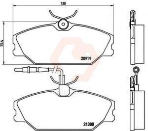 KLOCKI HAMULCOWE LUBLIN 97- LAGUNA SAFRANE