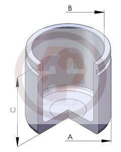 TŁOCZEK ZACISKU HAMULCA przód Lublin fi60
