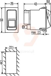 PRZEŁĄCZNIK Hella 6EH 004570681