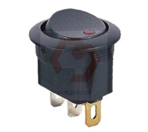 PRZEŁACZNIK OKRĄGŁY DIODA CZERWONY