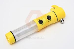 LATARKA BEZPIECZEŃSTWA + NÓŻ + MŁOTEK