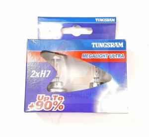 ŻARÓWKA 12V H7 55W +90% /2szt/ MEGALIGHT