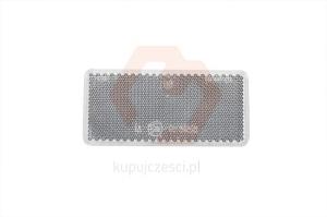 ODBLASK PROSTOKĄT 95X45MM TAŚMA 12MM BIAŁY