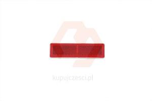 ODBLASK PROSTOKĄT 69x19,5mm TAŚMA CZERWONY