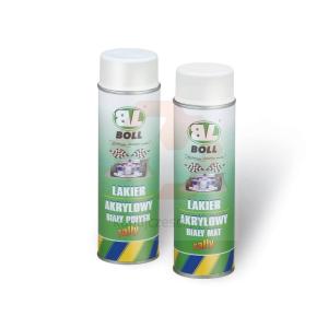 BOLL LAKIER BIAŁY POŁYSK 500ML SPRAY RALLY - AKRYLOWY
