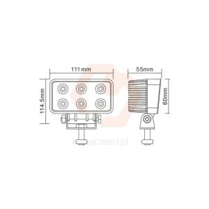 LAMPA ROBOCZA LED 6x3 PROSTOKĄT L0099
