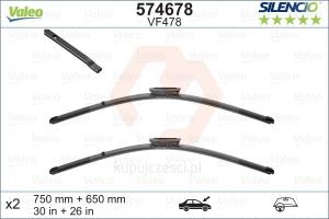 PIÓRO WYCIERACZKI VALEO 2SZT VF478 Silencio Xtrm 750 + 650mm